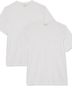 Men's Short-Sleeve Crewneck Pocket T-Shirts, Pack of 2