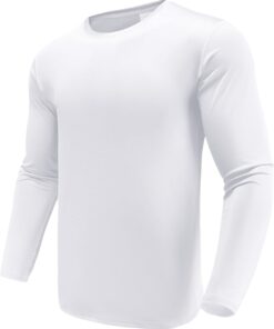 Men's 1, 3 or 5 Pack  Long Sleeve T-Shirts, UPF 50+ Sun Protection Shirts, Athletic Gym Workout Shirts for Running