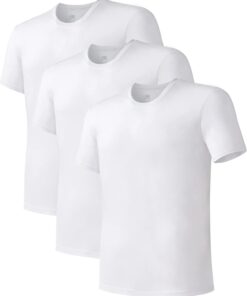 Men's Moisture-Wicking Crewneck Undershirt 3 or 5 Pack