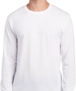 Mens Dri-Power Cotton Blend Long Sleeve Tees, Moisture Wicking, Odor Protection, UPF 30+, Sizes S-3x
