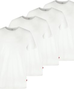 Men's 4-Pack Basic Crew Neck T-Shirt, Soft Cotton, Tag-Free, Breathable Comfort