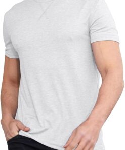 Men Soft T-Shirt Casual Short Sleeve Lightweight Basic Tee Shirts Big & Tall