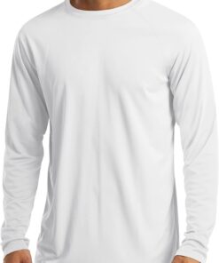 Men's Long Sleeve Shirts UPF 50+ UV Sun Protection Athletic Shirts for Hiking Running Workout Rash Guard