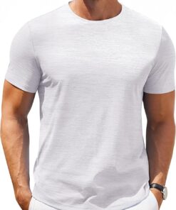 Men's T Shirt Short Sleeve Classic Crew Neck T-Shirt Casual Summer Basic Tee Shirts