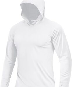 Boladeci Men's UPF 50+ Sun Protection Lightweight Hoodie Shirts Long Sleeve Fishing Shirt SPF UV Hiking Swim