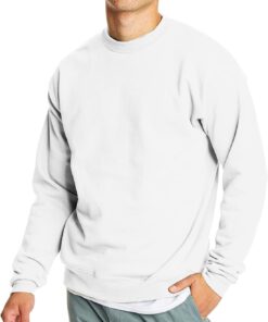 Men's Sweatshirt, EcoSmart Fleece Crewneck Sweatshirt, Big & Tall Available, 1 or 2-Pack
