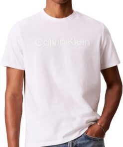 Men's Relaxed Fit CK Logo Crewneck T-Shirt