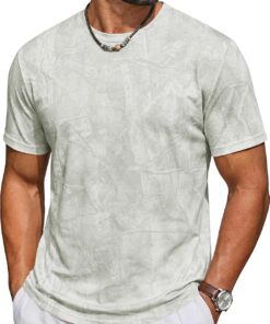 Mens Short Sleeve Crew Neck T-Shirt Tie Dye Casual Graphic Shirt Hipster Stretchy Tee Tops