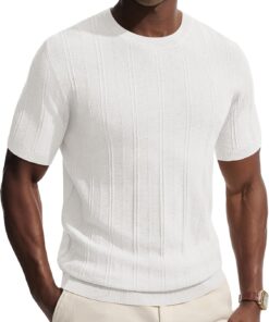 Men's T-Shirts Casual Short Sleeve Crewneck Knit Tee Shirts